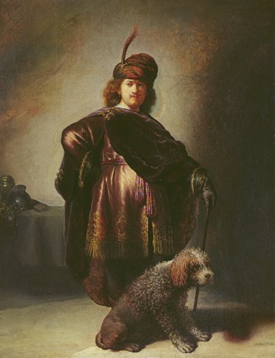 Zelfportret in oosterse kleding, 1631 door Rembrandt van Rijn